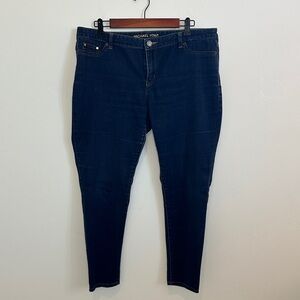 Michael Kors Women's Navy Jegging Skinny Jeans Size 14 Petite